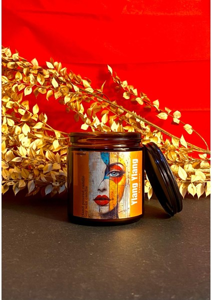 Art Ylang Ylang Fragrance: Hediyelik Egzotik ve Büyüleyici Kokulu Lüks Dekoratif Mum 🌿✨