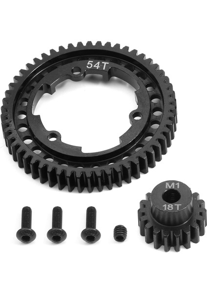 Rc Araba Mod Sertleştirilmiş Mahmuz Dişli Takımı 54T+18T Için (Yurt Dışından)