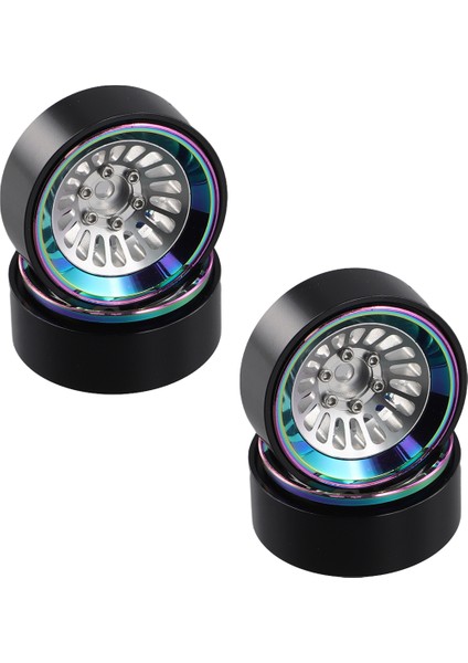 Rc Paletli Araba Axial TRX4M SCX24 Için Tekerlek Göbeği Jantları, Siyah ve Çok Renkli (Yurt Dışından)