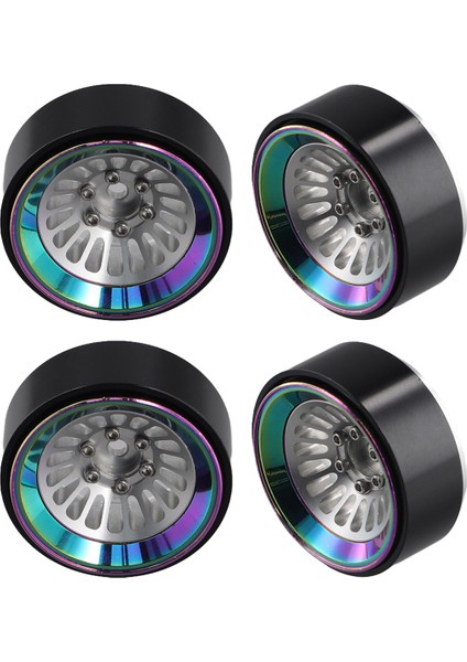 Rc Paletli Araba Axial TRX4M SCX24 Için Tekerlek Göbeği Jantları, Siyah ve Çok Renkli (Yurt Dışından) fiyatları