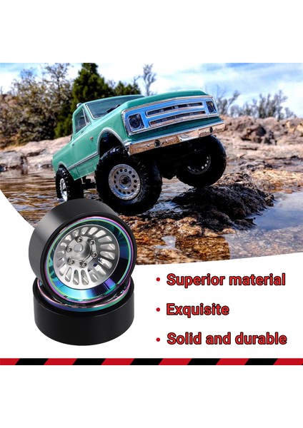 Rc Paletli Araba Axial TRX4M SCX24 Için Tekerlek Göbeği Jantları, Siyah ve Çok Renkli (Yurt Dışından) fırsatları