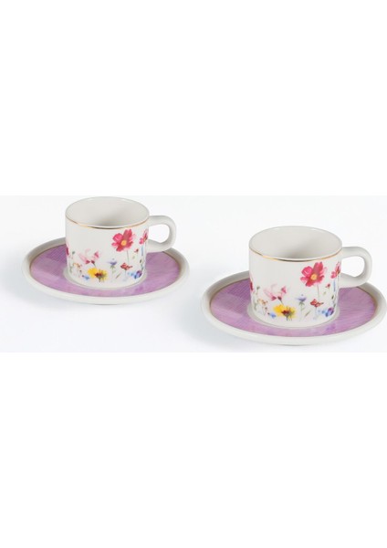 Mental 4 Parça 2 Kişilik Kahve Takımı 67091 Lila fiyatları