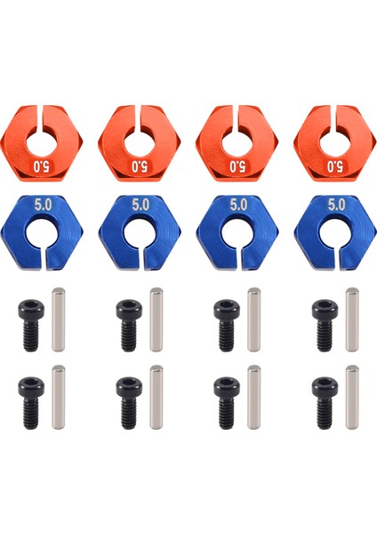 Alüminyum 5mm Kalınlık Tekerlek Altıgen 12MM Tahrik Göbeği Pimli Vidalar (Yurt Dışından)