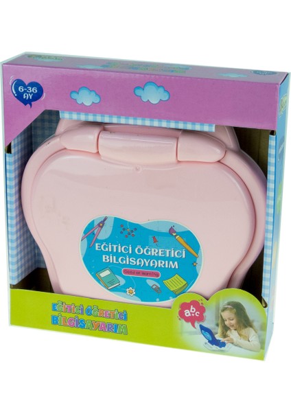 Oyuncak Mini Laptop Eğitici Öğretici Bilgisayarım Türkçe Pembe fiyatları