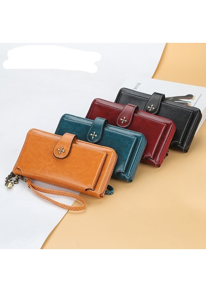 Bayan Cüzdan Uzun Çok Fonksiyonlu Fermuarlı Cep Telefonu Çantası Toka Kadın Çanta Kart Tutucu (Yurt Dışından) fiyatları