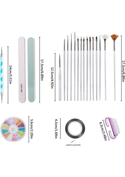 Süper Set 6in1 Çantalı Paslanmaz Çelik Profesyonel Manikür Pedikür Seti ve 37 Parça Nail Art Tırnak Süsleme Sanatı Tasarım Seti modelleri