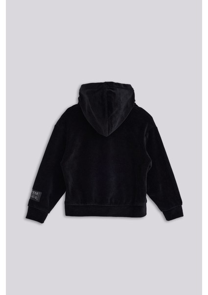 Kız Çocuk Siyah Eşofman Üstü