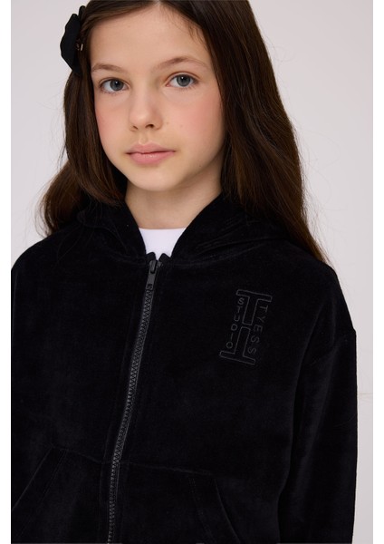 Kız Çocuk Siyah Eşofman Üstü fiyatları