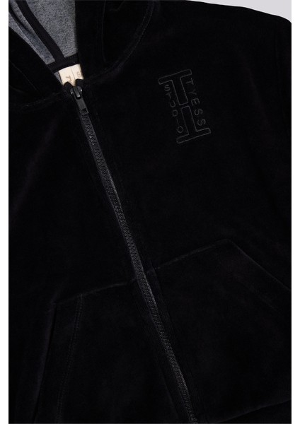 Kız Çocuk Siyah Eşofman Üstü