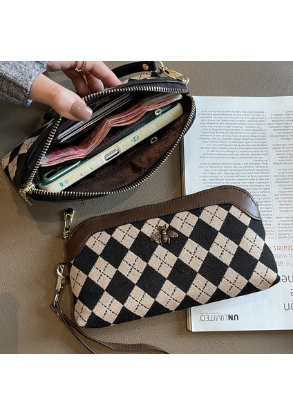 Bayan Cüzdan Kadın Uzun Çok Fonksiyonlu El Çantası Moda Çift Fermuarlı Kart Tutucu Cep Telefonu Çantası (Yurt Dışından) fiyatları