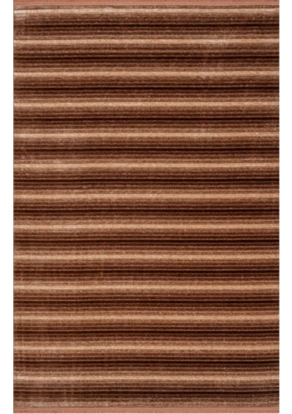 Cool Kilim 402 Taba Yeni Koleksiyon Hav Vermez Kaymaz Yıkanabilir Halı Modern Tek Renk Tozumaz