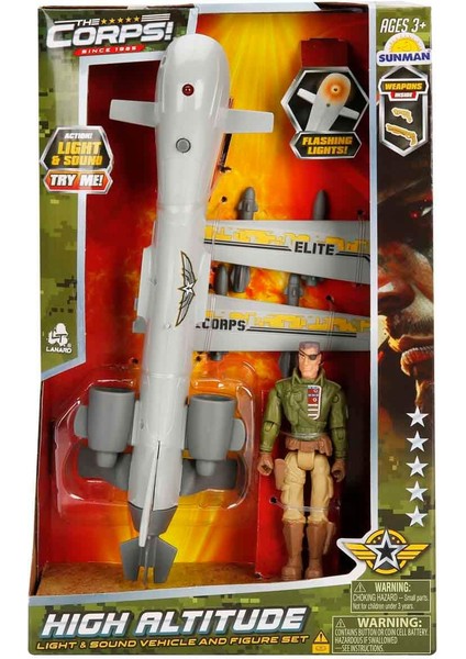 Sesli ve Işıklı The Corps High Altitude Askeri Oyun Seti - Jet modelleri