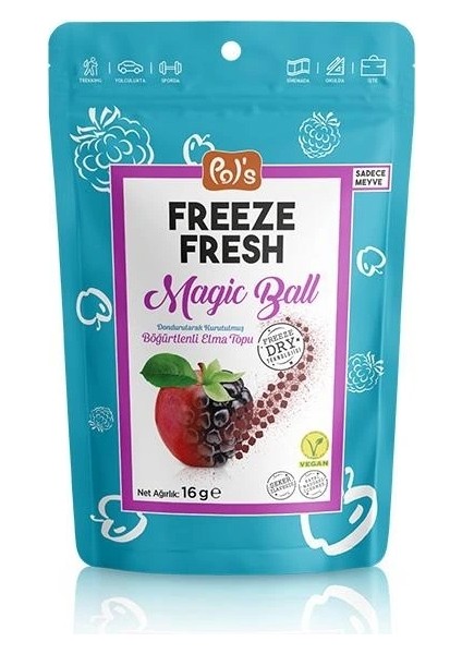 Nessiworld Pol’s Freeze Fresh Magic Ball Böğürtlenli Elma Topları 16 gr