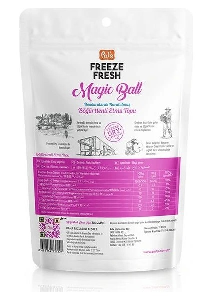 Nessiworld Pol’s Freeze Fresh Magic Ball Böğürtlenli Elma Topları 16 gr fiyatları