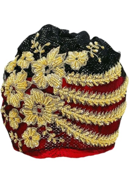 Kadın Beanie Cap Headwrap Saç Ğı Streç Kırmızı (Yurt Dışından)