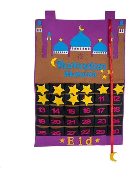 Eid Mubarak Advent Takvimi, Çocuklar Için Hediyeler Ramazan Parti Dekorasyonları Malzemeleri (Yurt Dışından)