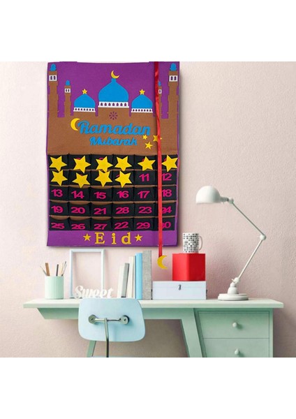 Eid Mubarak Advent Takvimi, Çocuklar Için Hediyeler Ramazan Parti Dekorasyonları Malzemeleri (Yurt Dışından)