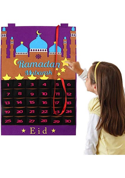 Eid Mubarak Advent Takvimi, Çocuklar Için Hediyeler Ramazan Parti Dekorasyonları Malzemeleri (Yurt Dışından)