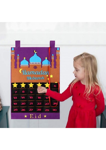 Eid Mubarak Advent Takvimi, Çocuklar Için Hediyeler Ramazan Parti Dekorasyonları Malzemeleri (Yurt Dışından)