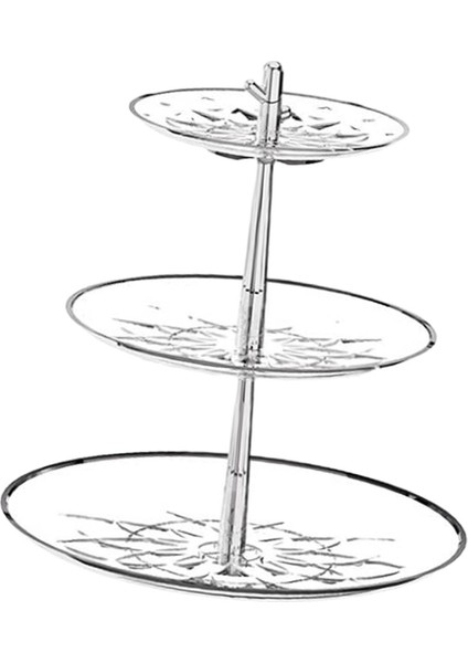 Pasta Standı Tepsisi 3 Katman Tepsisi Şeffaf (Yurt Dışından) indirimleri