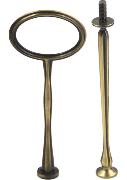 Kek Stand Tutar Yuvarlak Donanım Çubuk Stand 2 Katman Kek Cupcake Tepsisi (Yurt Dışından) fiyatları