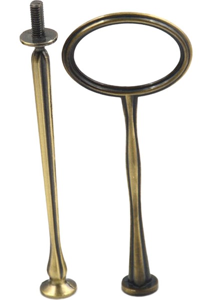 Kek Stand Tutar Yuvarlak Donanım Çubuk Stand 2 Katman Kek Cupcake Tepsisi (Yurt Dışından) modelleri