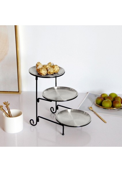 3 Katman Tepsisi Cupcake Stand Stand Snack Tepsisi Kullanılabilir Çıkarılabilir I Tepsisi Ev Için Doğum Günü Dekor (Yurt Dışından)