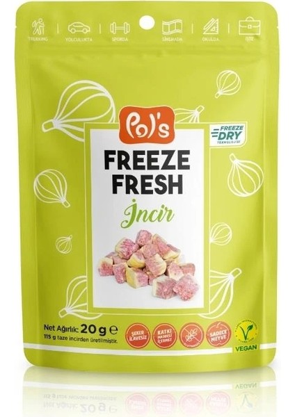 Nessiworld Pol’s Freeze Fresh Dondurularak Kurutulmuş Incir 20 G