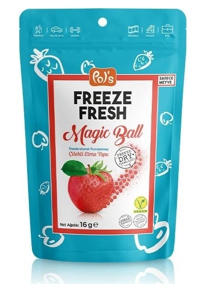 Nessiworld Pol’s Freeze Fresh Magic Ball Çilekli Elma Topu 16 gr