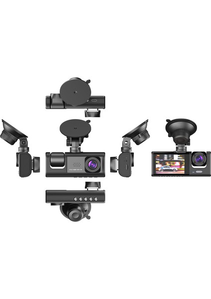 AV-C233 3 Kameralı 2mp Full Hd LCD Ekranlı Geniş Ekranlı Araç Kamerası fırsatları