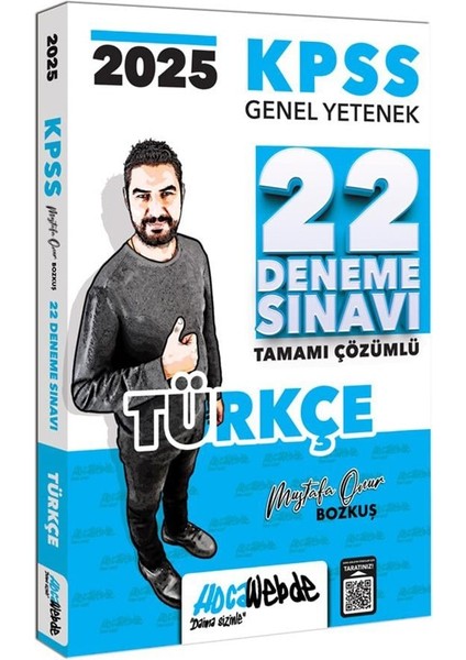 2025 Kpss Gy Türkçe Tamamı Çözümlü 22 Deneme Sınavı - Mustafa Onur Bozkuş