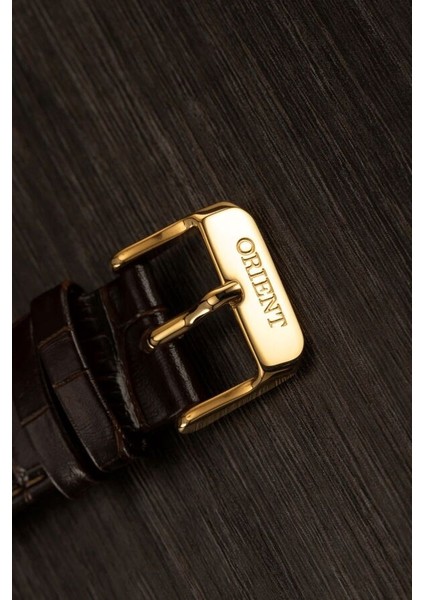 Orinet Bambino RA-AG0003S30B Kurmalı Otomatik Deri Kahverengi Open Heart Beyaz Kadran 41 mm Erkek Kol Saati