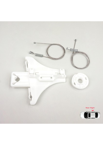 VW Passat B5 B5.5 3B 3BG Skoda Superb MK1 3U 3B5839462 İçin Sağ Arka Cam Kriko Tamir Seti