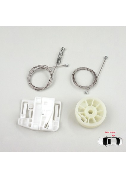 Renault Megane MK2 2002-2008 4/5 Kapı 82000280068 İçin Arka Sağ Kapı Cam Kriko Tamir Seti