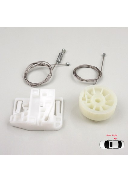 Renault Megane MK2 2002-2008 4/5 Kapı 82000280068 İçin Arka Sağ Kapı Cam Kriko Tamir Seti modelleri