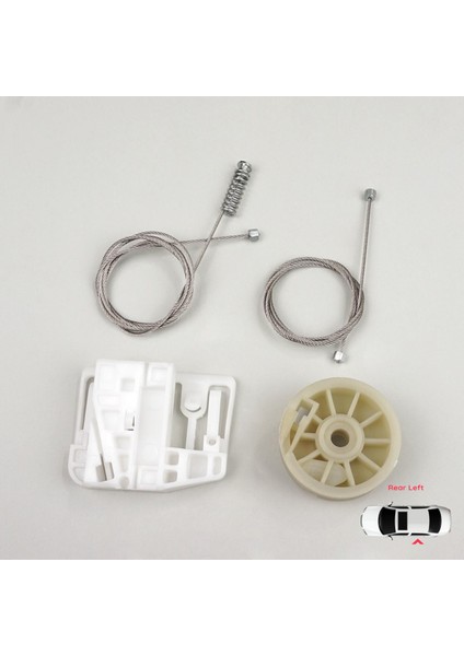 Renault Megane MK2 2002-2008 4/5 Kapı 8200028070 İçin Arka Sol Kapı Cam Kriko Tamir Seti