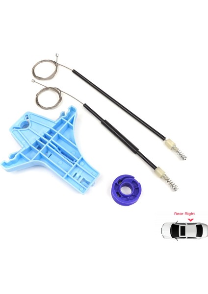 VW Polo Vento MK5 6R 6C 2009-2022 4/5 Kapı 6R4839462 İçin Elektrikli Arka Sağ Cam Kriko Tamir Seti