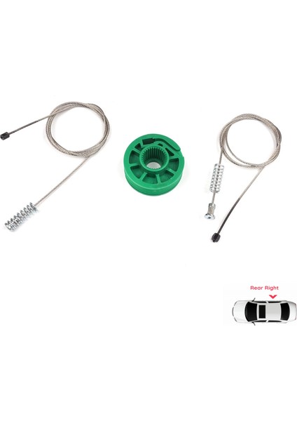 Audi A4 S4 RS4 B5 8D2 8D5 1994-2002 4/5 Kapı 8D0839462 İçin Elektrikli Arka Sağ Cam Kriko Tamir Seti