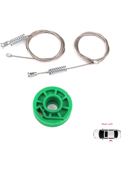 BWR5300 Audi A6 C5 4B 1997-2005 Allroad 4BH 4/5 Kapı 4B0839461 İçin Arka Sol Cam Kriko Tamir Seti