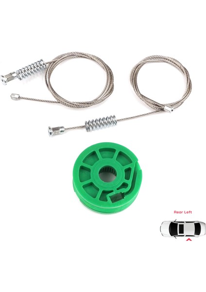 BWR5300 Audi A6 C5 4B 1997-2005 Allroad 4BH 4/5 Kapı 4B0839461 İçin Arka Sol Cam Kriko Tamir Seti fiyatları