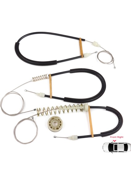 BMW 6 Serisi F06 Gran Coupe 2011-2018 51337268798 İçin Ön Sağ Kapı Cam Kriko Tamir Seti fiyatları