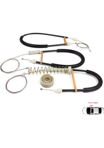 BMW 6 Serisi F06 Gran Coupe 2011-2018 51337268798 İçin Ön Sağ Kapı Cam Kriko Tamir Seti modelleri