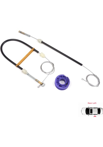 Phaeton 3D MK1 2002-2016 SWB Kısa Şase 3D4839755 İçin Arka Sol Kapı Cam Kriko Tamir Seti