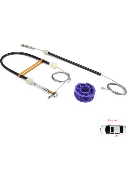 Phaeton 3D MK1 2002-2016 SWB Kısa Şase 3D4839755 İçin Arka Sol Kapı Cam Kriko Tamir Seti