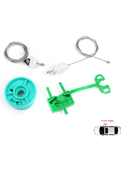 Fiat Punto MK2 188 188AX 1999-2005 3/5 Kapı 0046536311 İçin Ön Sağ Kapı Cam Kriko Tamir Seti