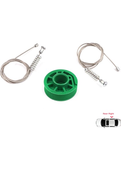 BWR5301 Audi A6 C5 4B 1997-2005 Allroad 4BH 4/5 Kapı 4B0839462 İçin Arka Sağ Cam Kriko Tamir Seti modelleri