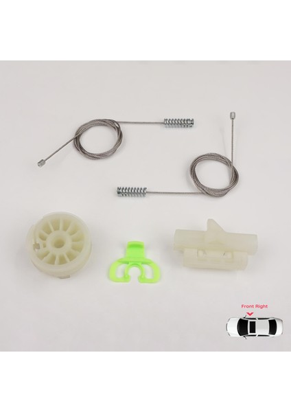 Fiat Punto Grande Evo 3 199 2005-2024 3/5-Kapı 51723315 İçin Elektrikli Ön Sağ Cam Kriko Tamir Seti