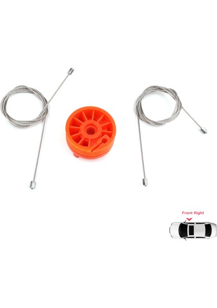 Peugeot 207 WA WC WK SW 2006–2015 5-Kapı 9222W9 İçin Elektrikli Ön Sağ Cam Kriko Tamir Seti