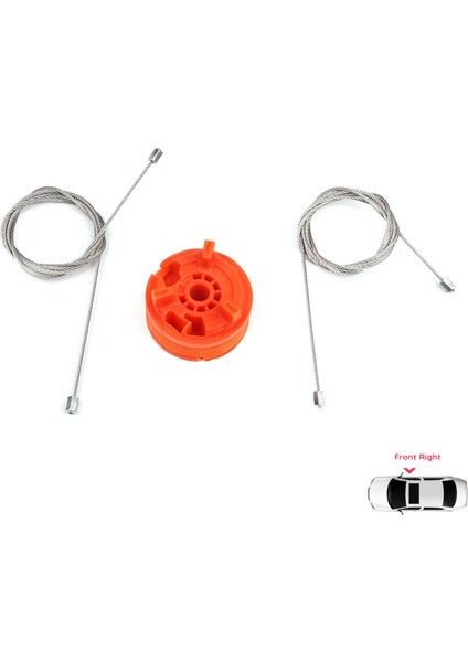 Peugeot 207 WA WC WK SW 2006–2015 5-Kapı 9222W9 İçin Elektrikli Ön Sağ Cam Kriko Tamir Seti fiyatları