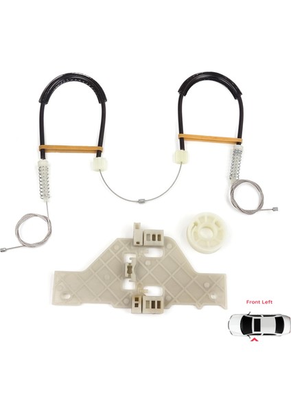 Citroen C4 MK1 LC LR 2004-2014 4/5 Kapı 9221V1 İçin Elektrikli Ön Sol Cam Kriko Tamir Seti